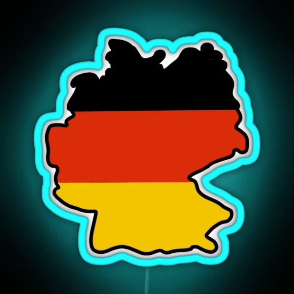 Germany Map And Flag RGB Neon Sign