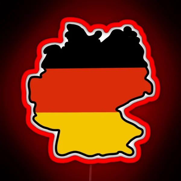 Germany Map And Flag RGB Neon Sign