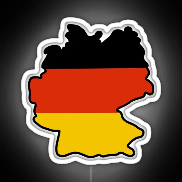 Germany Map And Flag RGB Neon Sign