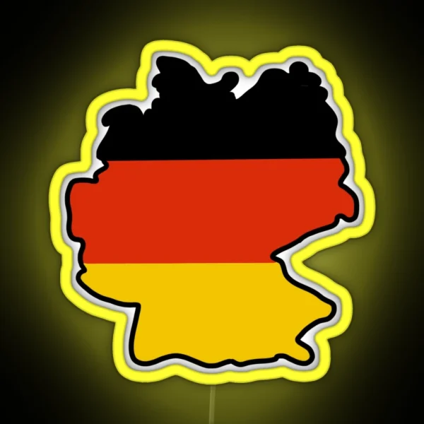 Germany Map And Flag RGB Neon Sign