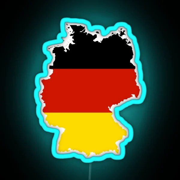 Germany Map Flag RGB Neon Sign