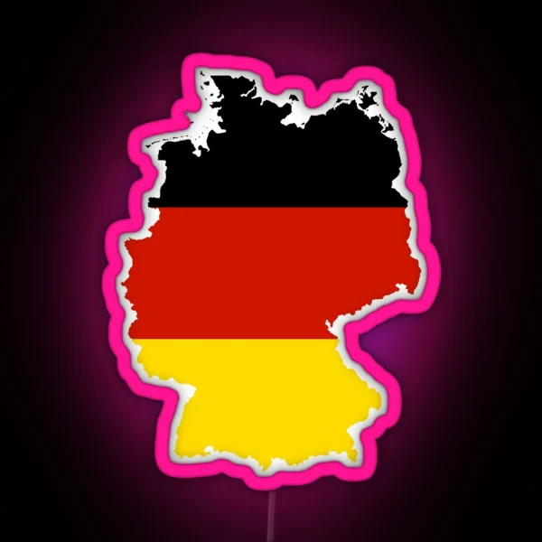 Germany Map Flag RGB Neon Sign