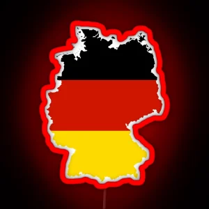 Germany Map Flag RGB Neon Sign