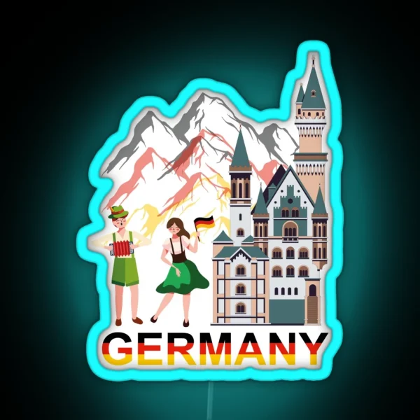 Germany RGB Neon Sign
