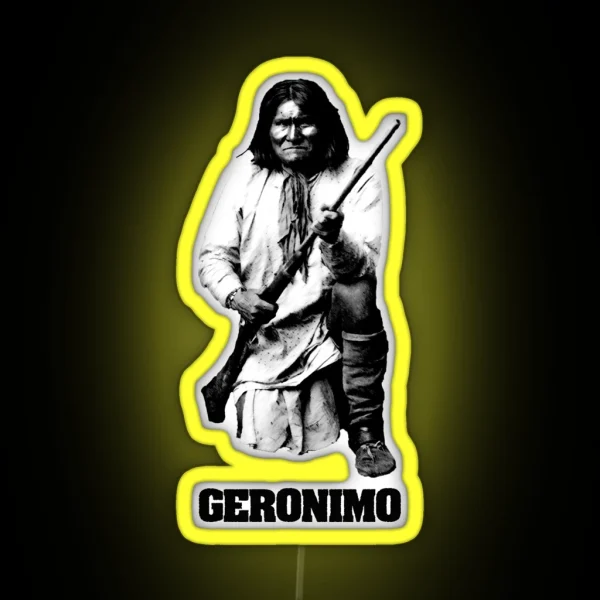 Geronimo Native American RGB Neon Sign