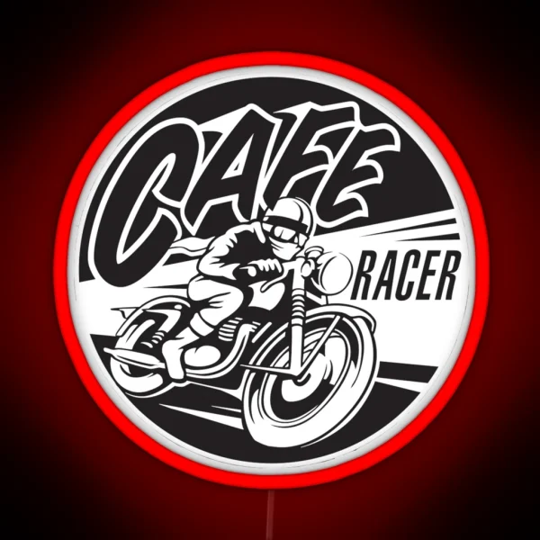 Get Cafe Racer TV Merchandise With A Classic Black And RGB Neon Sign