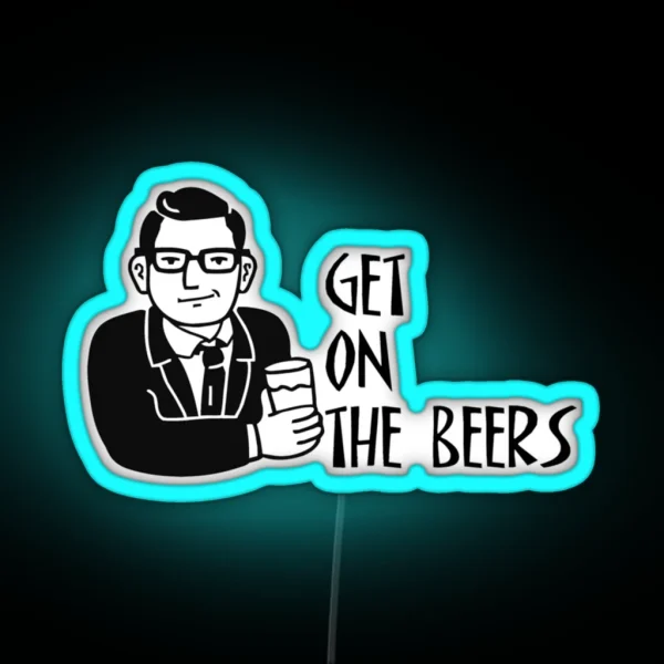 Get On The Beers 287 RGB Neon Sign