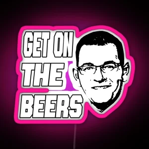 Get On The Beers Classic Led RGB Neon Sign