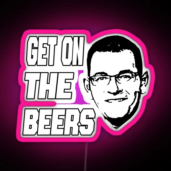Get On The Beers Classic Led RGB Neon Sign