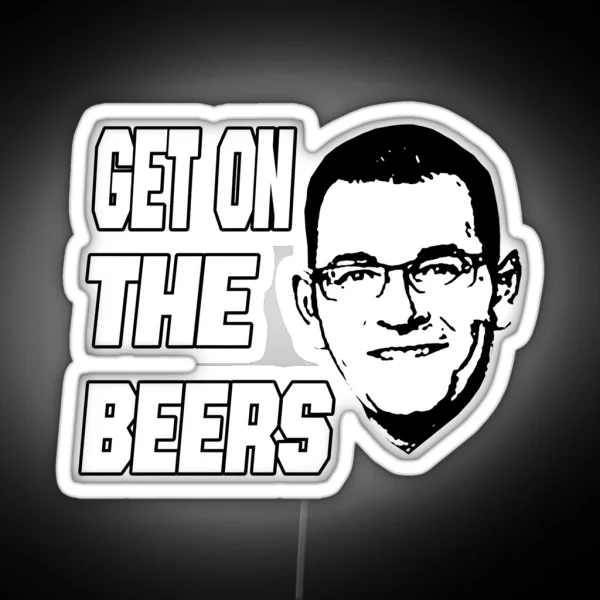Get On The Beers Classic Led RGB Neon Sign