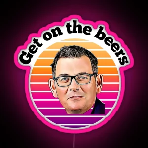 Get On The Beers Design RGB Neon Sign