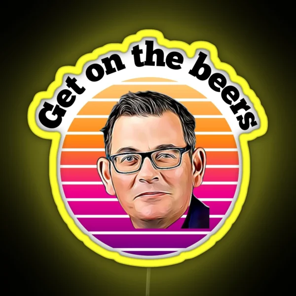 Get On The Beers Design RGB Neon Sign