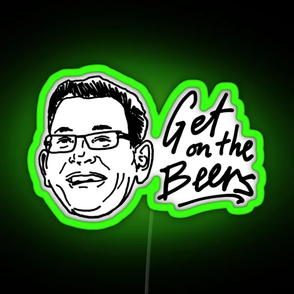 Get On The Beers Meme RGB Neon Sign