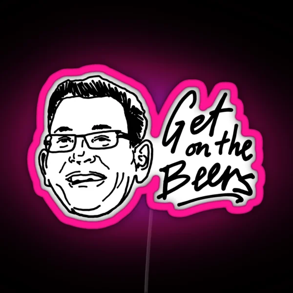 Get On The Beers Meme RGB Neon Sign