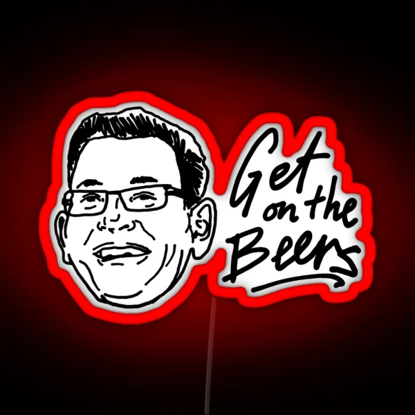 Get On The Beers Meme RGB Neon Sign