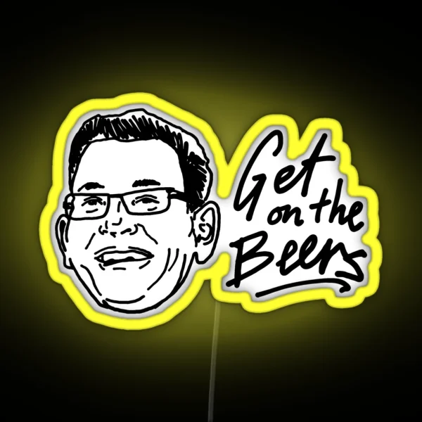 Get On The Beers Meme RGB Neon Sign