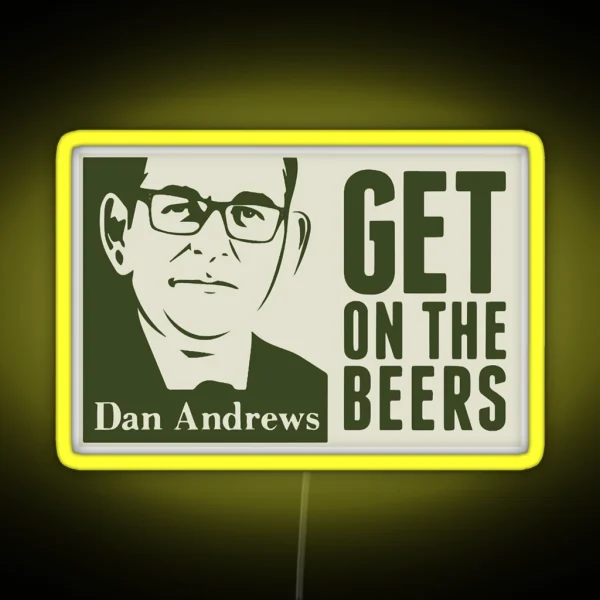 Get On The Beers Men And Woman RGB Neon Sign