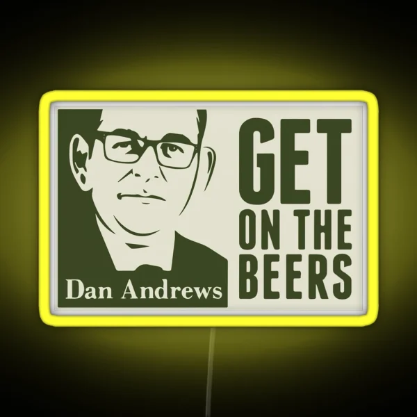 Get On The Beers Original Artwork Classic RGB Neon Sign