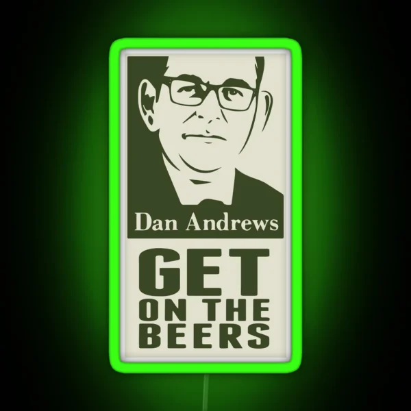 Get On The Beers Original Artwork RGB Neon Sign