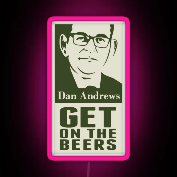 Get On The Beers Original Artwork RGB Neon Sign