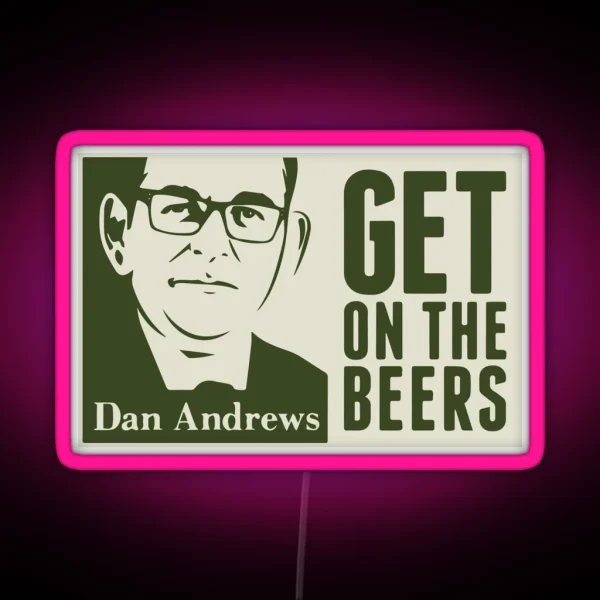 Get On The Beers Original Artwork RGB Neon Sign