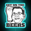 Get On The Beers Retro RGB Neon Sign - Image 2