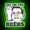 Get On The Beers Retro RGB Neon Sign - Image 3