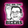 Get On The Beers Retro RGB Neon Sign - Image 6