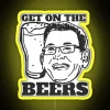 Get On The Beers Retro RGB Neon Sign - Image 5