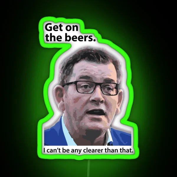 Get On The Beers RGB Neon Sign