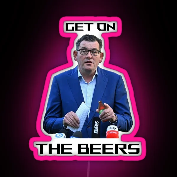 Get On The Beers RGB Neon Sign