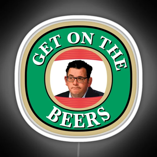 Get On The Beers Victoria Bitter Dandrews We Love It RGB Neon Sign