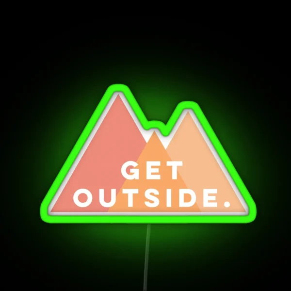 Get Outside RGB Neon Sign