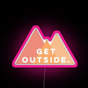 Get Outside RGB Neon Sign