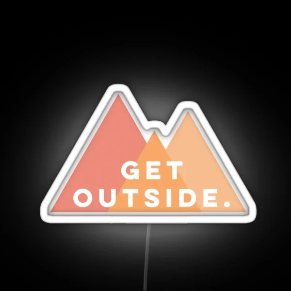 Get Outside RGB Neon Sign