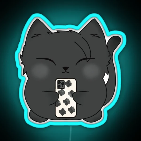 GETO SUGURU SELFIE CAT RGB Neon Sign