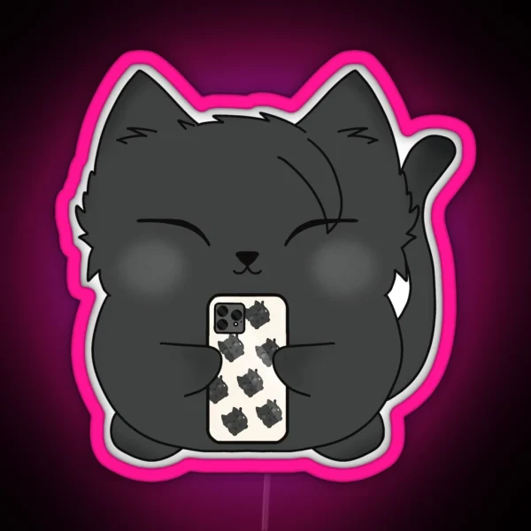 GETO SUGURU SELFIE CAT RGB Neon Sign