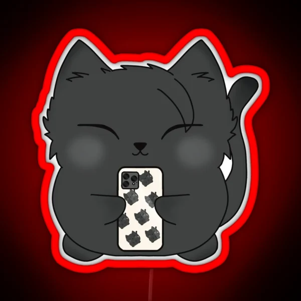 GETO SUGURU SELFIE CAT RGB Neon Sign