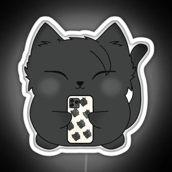 GETO SUGURU SELFIE CAT RGB Neon Sign