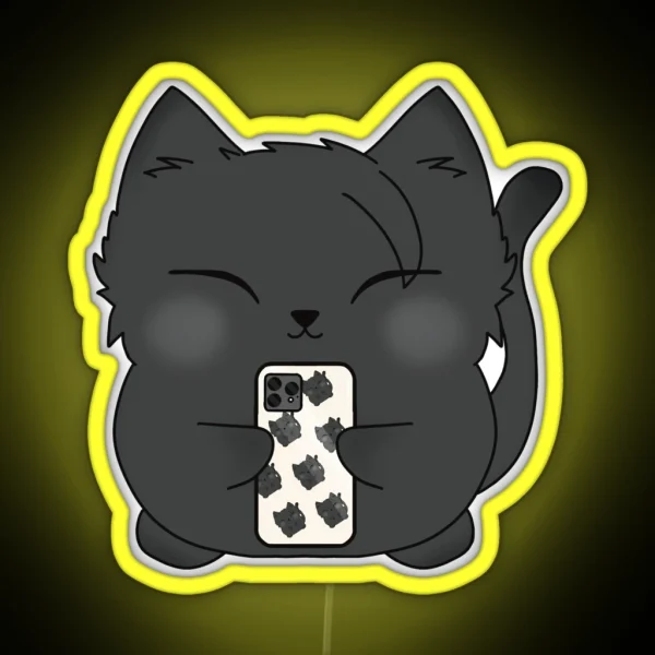 GETO SUGURU SELFIE CAT RGB Neon Sign