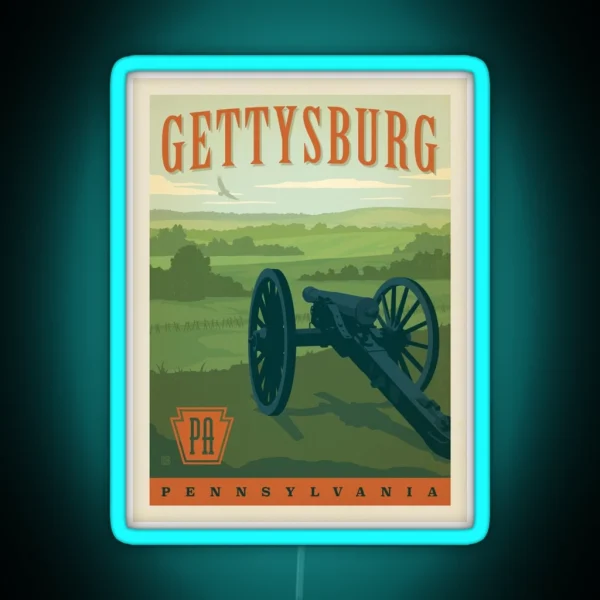 Gettysburg Pennsylvania RGB Neon Sign