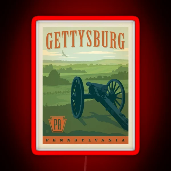 Gettysburg Pennsylvania RGB Neon Sign