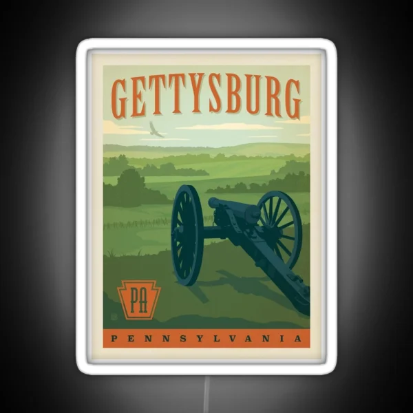 Gettysburg Pennsylvania RGB Neon Sign