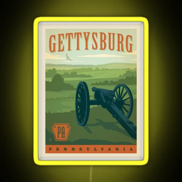 Gettysburg Pennsylvania RGB Neon Sign