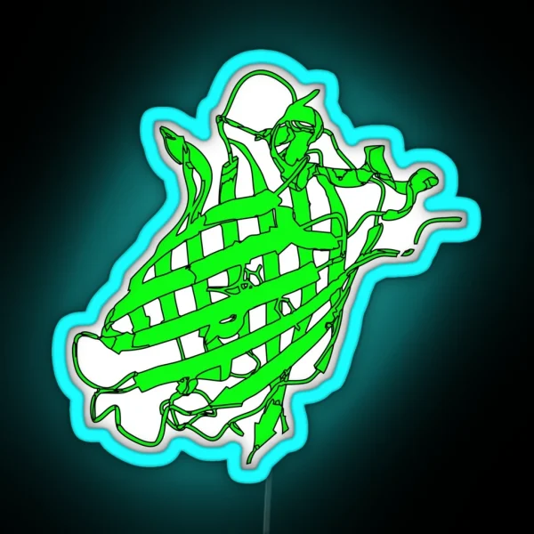 GFP Green Fluorescent Protein RGB Neon Sign
