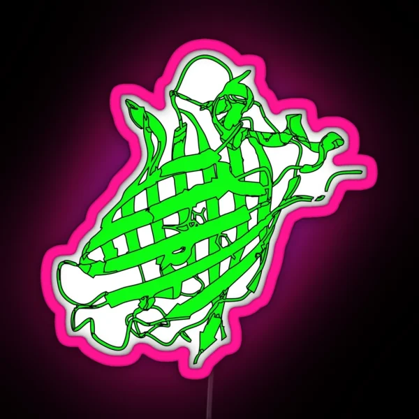 GFP Green Fluorescent Protein RGB Neon Sign