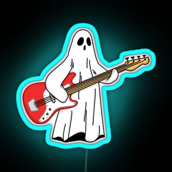Ghost Bassist RGB Neon Sign