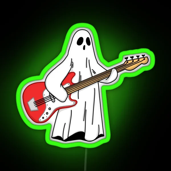 Ghost Bassist RGB Neon Sign