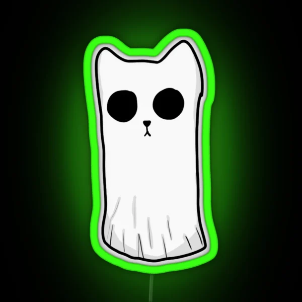 Ghost Cat RGB Neon Sign