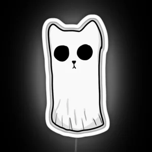 Ghost Cat RGB Neon Sign